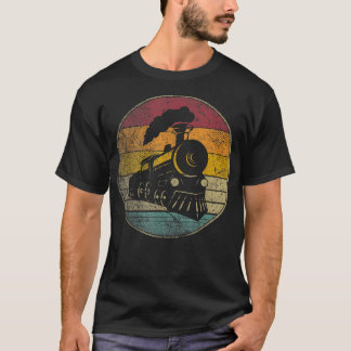 T-shirt Modèle de train Locomotive Cadeau Chemise Rétro St