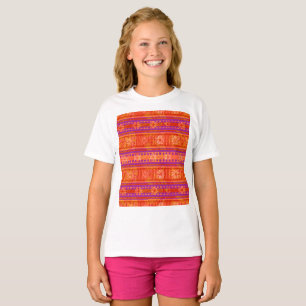 T-shirt Modèle de tricot rayé et côtelé MAZ Floral 245