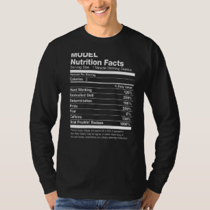 T-shirt Modèle de valeur nutritive amusant