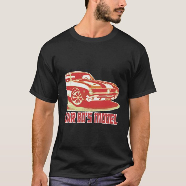 T-shirt Modèle de voiture 80 (Devant)