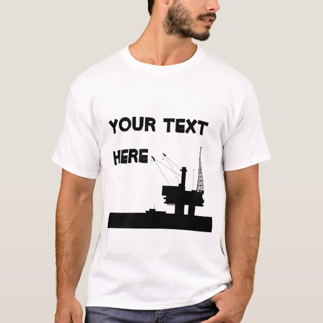 T-shirt Modèle des Huile Mens offshore (Devant)