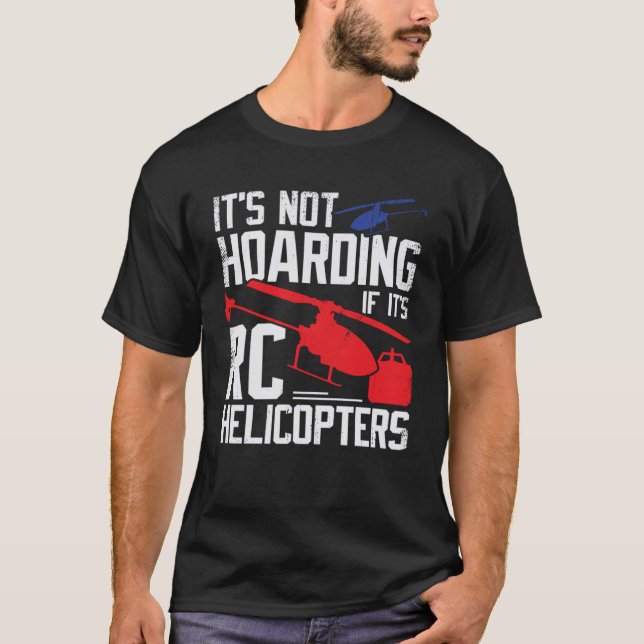 T-shirt Modèle d'hélicoptère RC pour un pilote d'hélicoptè (Devant)