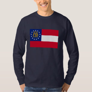 T-shirt Modèle du drapeau de l'État de Géorgie