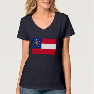 T-shirt Modèle du drapeau de l'État de Géorgie