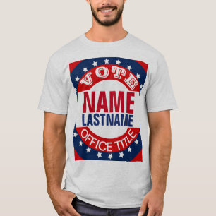 T-shirt Modèle électoral de campagne personnalisé