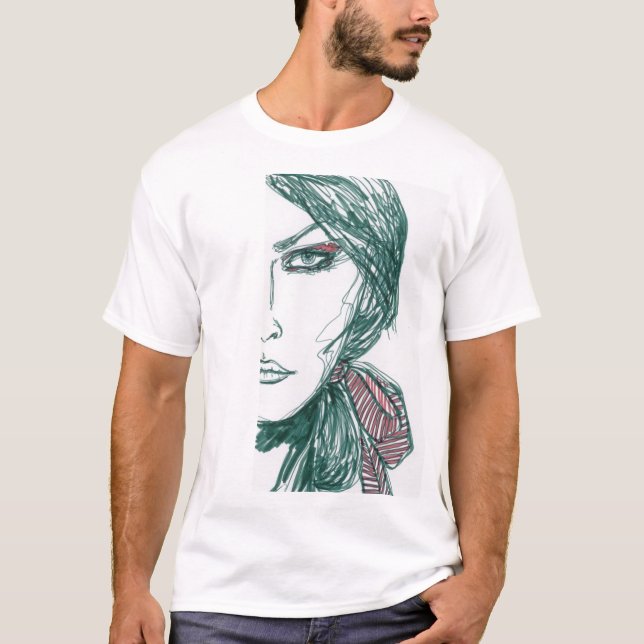 T-shirt modèle féroce (Devant)