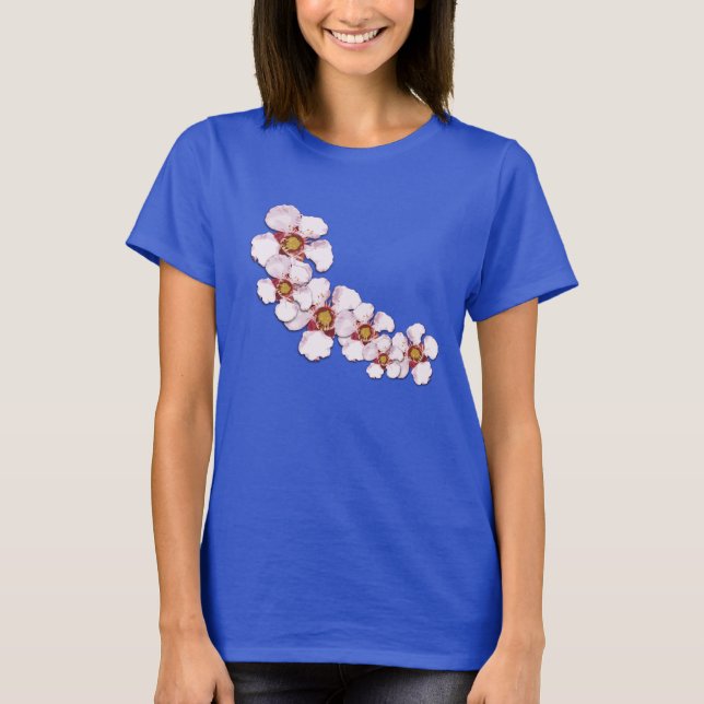 T-shirt Modèle floral de fleur de thé australien (Devant)