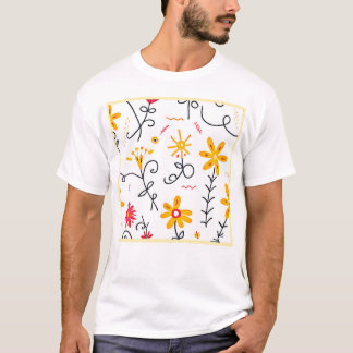 T-shirt Modèle floral lunaire
