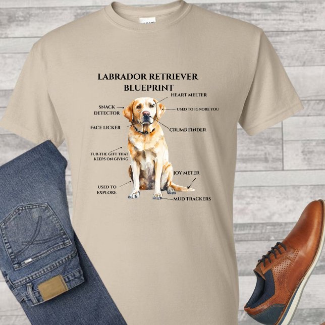 T-shirt Modèle Funny Labrador Retriever (Créateur téléchargé)