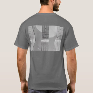 T-shirt Modèle gris foncé tendance basse guitare moderne