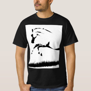 T-shirt Modèle Mens tendance moderne Pop Art Curvet Horse