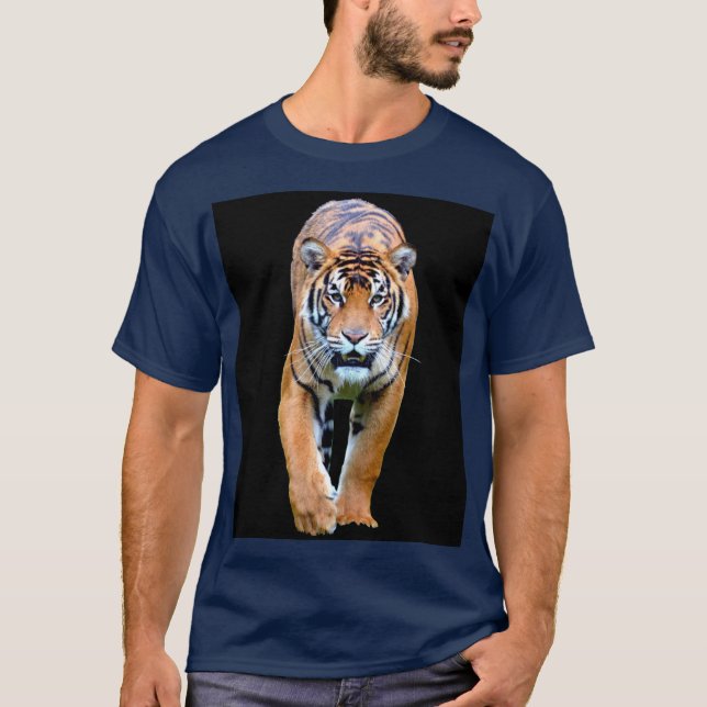 T-shirt Modèle moderne tendance couleur bleu marine (Devant)
