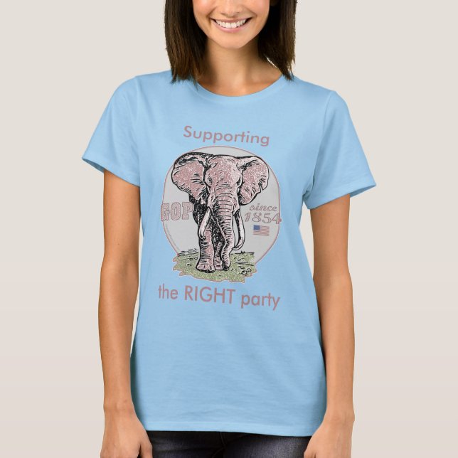 T-shirt Modèle personnalisable - Soutien de la bonne parti (Devant)