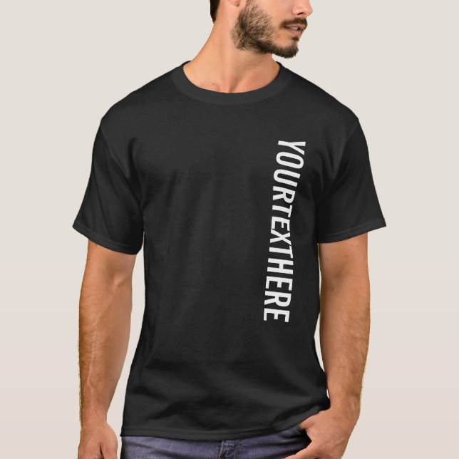 T-shirt Modèle Personnalisé Mens Moderne Grand Grand Texte (Devant)