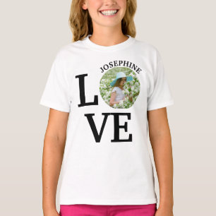 T-shirt Modèle photo d'amour personnalisé moderne