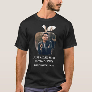 T-Shirt modèle photo personnalisé et moderne pomme