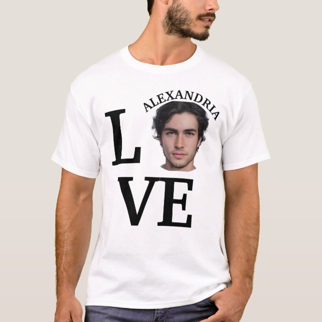 T-shirt modèle photo personnalisé moderne (Devant)