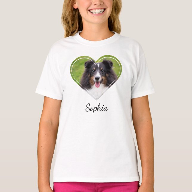 T-shirt Modèle photo pour animal de compagnie en forme de  (Devant)