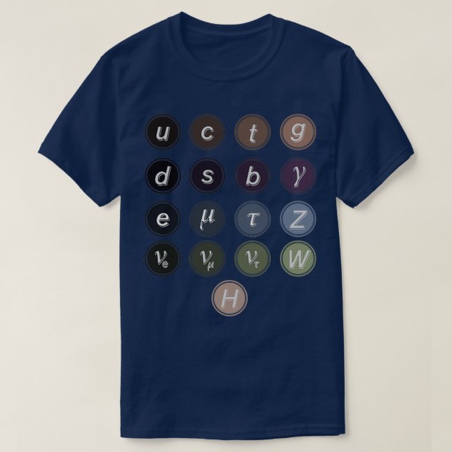 T-shirt Modèle standard de physique (Design devant)