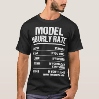 T-shirt Modèle Taux horaire drôle Cadeau d'anniversaire