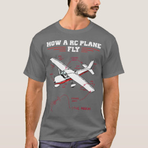 T-shirt Modèle télécommandé RC Plane Funny Diagramme