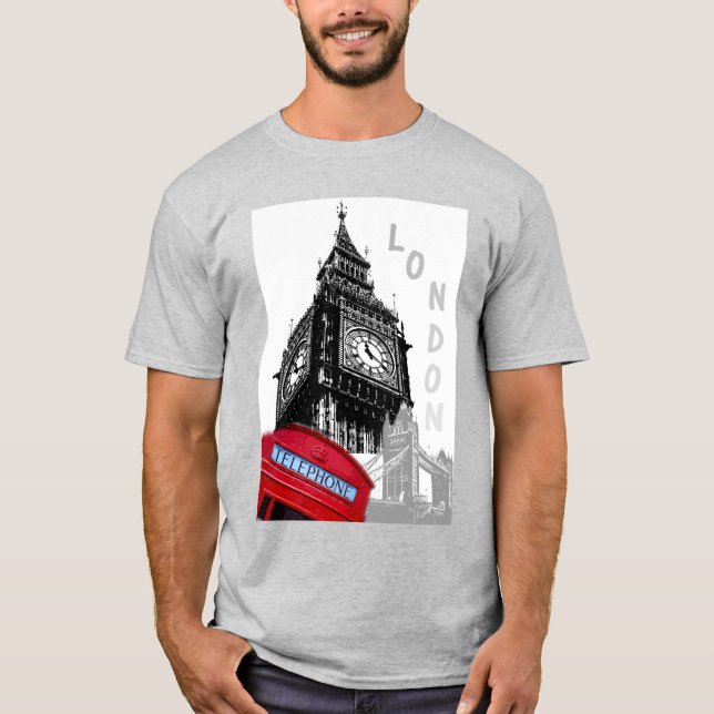 T-shirt Modèle tendance élégant moderne Londres Big Ben (Devant)