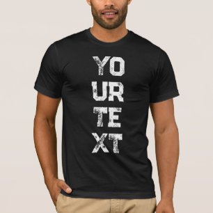 T-shirt Modèle texte désorganisé Mens Moderne Élégant