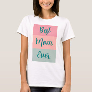 T-shirt Modèle texte personnalisé Meilleure maman jamais f