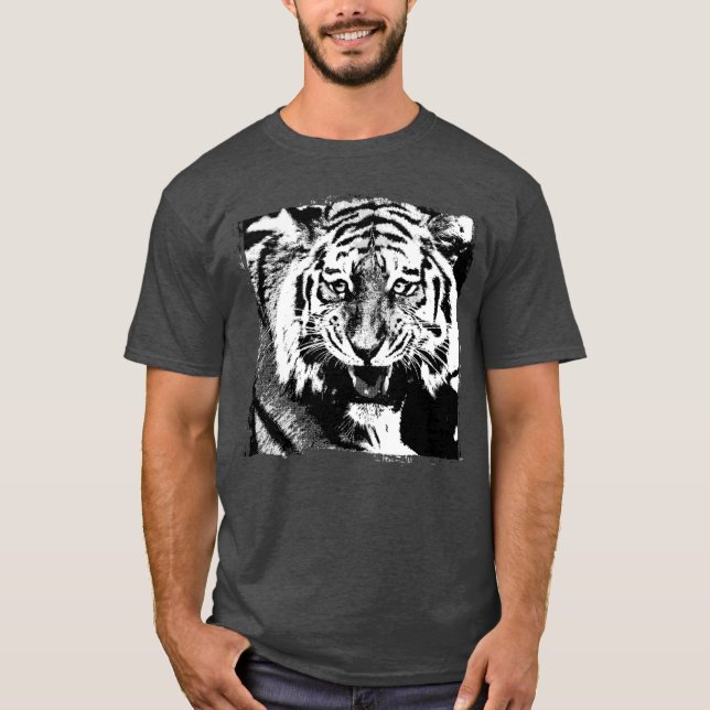 T-shirt Modèle Tigre Personnalisé Moderne Chauffage (Devant)