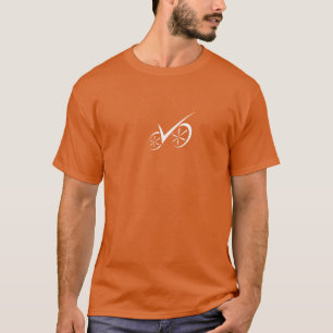 T-shirt Modèle Vélo Clair Orange Défini