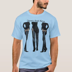 T-shirt Modèles d'amorçage haute cuisse