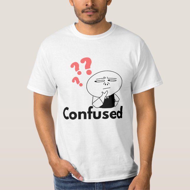 T-shirt modèles de tee-shirts pour garçons confus (Devant)