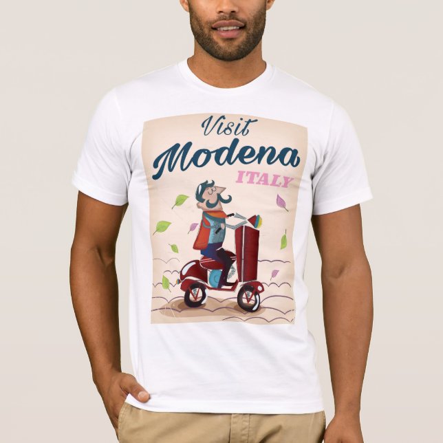 T-shirt Modena Italie poster de voyage Scooter (Devant)