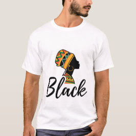 T-shirt Modern African Woman Silhouette Black Pride T-Shir