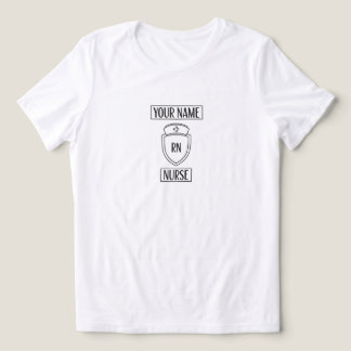 T-Shirt  Modern Anpassbar Registrierte Pflegekraft Tri-Blend Shirt