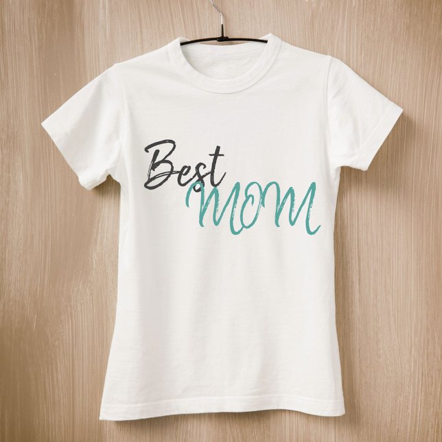T-shirt Modern Best Mom Script Mère`Jour (Créateur téléchargé)