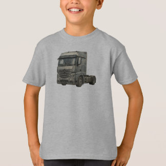 T-shirt Modern Semi Truck Watercolor Illustration