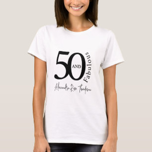 T-shirt Moderne Cinquante ans et Fantastique Fête d'annive