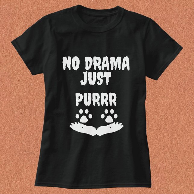 T-shirt Moderne Cute Funny Cat Pet Citation Personnalisée  (Créateur téléchargé)