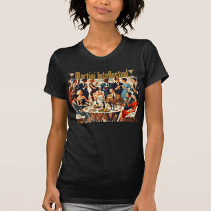 T-shirt Moderne Du Milieu Du Siècle Le Martini Intellectue