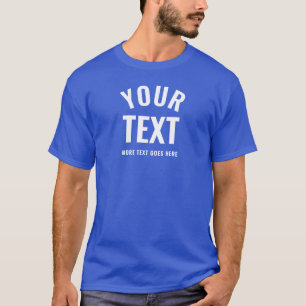 T-shirt Moderne élégant Deep Royal Blue Best Modèle Mens