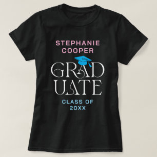 T-shirt Moderne Élégant Nom du diplômé 2025 Graduation