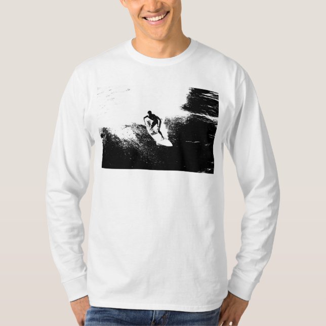 T-shirt Moderne Elégant Surfer tendance Modèle Pop Art (Devant)