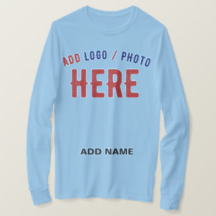 T-SHIRT MODERNE ET MODERNE CLAIR BLEU VÉRIFIÉ MARQUE