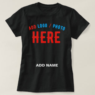 T-SHIRT MODERNE ET MODERNE PERSONNALISABLE NOIR VÉRIFIÉ
