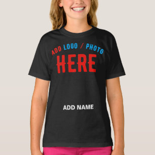 T-SHIRT MODERNE ET MODERNE PERSONNALISABLE NOIR VÉRIFIÉ