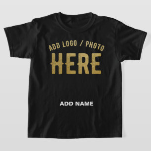 T-SHIRT MODERNE ET MODERNE PERSONNALISABLE NOIR VÉRIFIÉ