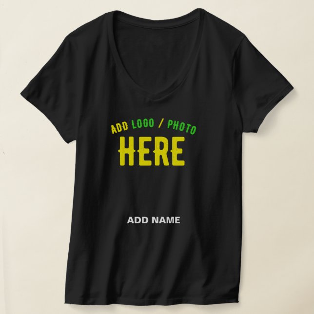 T-SHIRT MODERNE ET MODERNE PERSONNALISABLE NOIR VÉRIFIÉ (Poser)