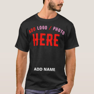 T-SHIRT MODERNE ET MODERNE PERSONNALISABLE NOIR VÉRIFIÉ