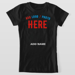 T-Shirt MODERNE ET MODERNE PERSONNALISABLE NOIR VÉRIFIÉ